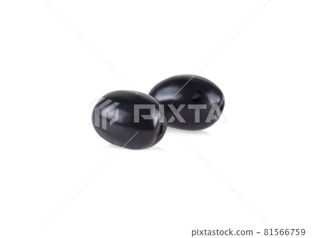 Jambolan plum or Java plum on white background 81566759