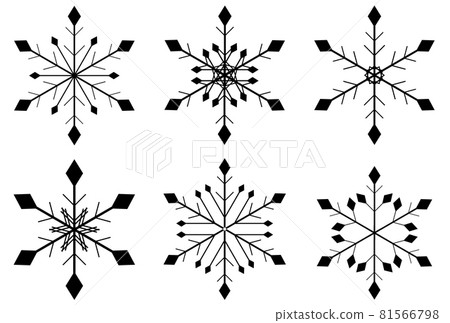 雪花冬天圖標 雪花冬天圖標 81566798