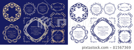 Elegant frame design. Antique decorative design. High-quality design materials. Elegant frame design. Antique decorative design. High-quality design materials. 81567369