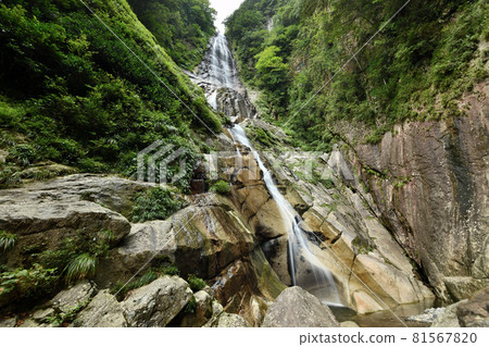 Hidden waterfall [Kamikitayama Village, Yoshino District, Nara Prefecture] 81567820