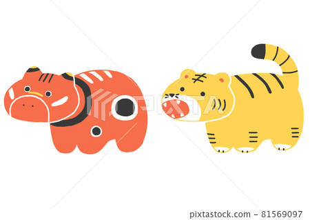 可愛的紅甲蟲和紙漿老虎套裝 81569097