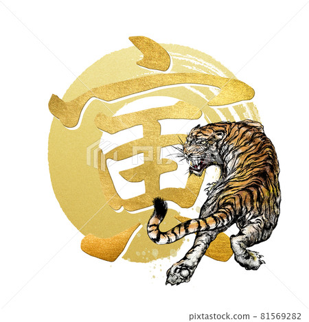 Tiger character material 81569282