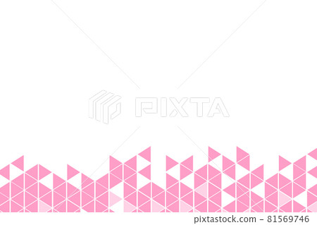 Polygonal pink mosaic background. Abstract low poly vector illustration. Triangular pattern, copy space. Template geometric business design with triangle for poster, banner, card, flyer 81569746