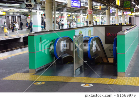 Station platforms and escalators are very useful and convenient Station platforms and escalators are very useful and convenient 81569979