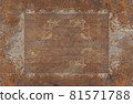 Rustic rusty metal. Black wall texture grunge abstract background. Dark wall red. 81571788