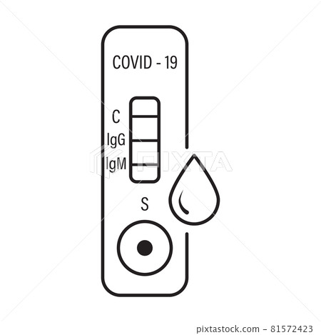 rapid antigen self-test (RST) icon vector rapid antigen detection test (RADT) symbol Coronavirus, COVID-19 antibody test sign healthcare and medical concept for graphic design, logo, web site rapid antigen self-test (RST) icon vector rapid antigen detection test (RADT) symbol Coronavirus, COVID-19 antibody test sign healthcare and medical concept for graphic design, logo, web site 81572423