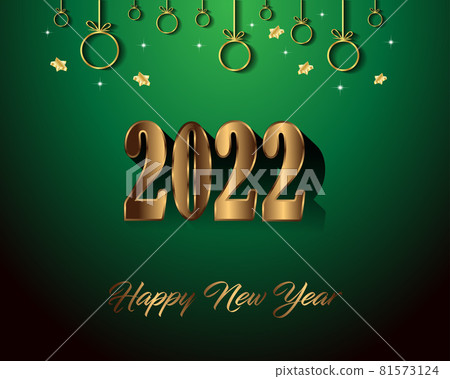 2022 Happy New Year background for your seasonal invitations, festive posters, greetings cards. 81573124