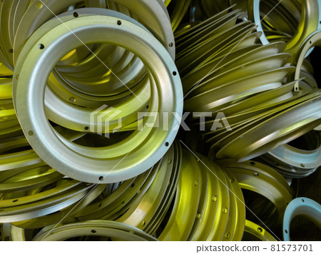 a batch of sulfur oxidated anodized aluminium parts a batch of sulfur oxidated anodized aluminium parts 81573701