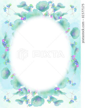 水彩童話野葡萄架立秋 81577175