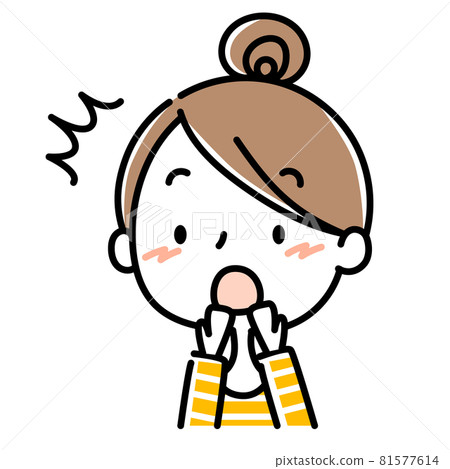 驚訝的餃子女人 81577614