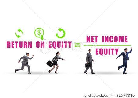 Business people in return on equity concept 81577810