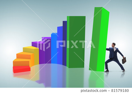 Economic growth concept with business people Economic growth concept with business people 81579180