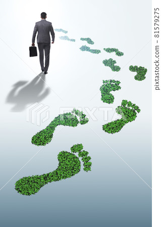 Green ecology concept with businessman 81579275