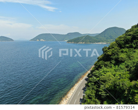 View of the Seto Inland Sea from the cape near Goshokudai View of the Seto Inland Sea from the cape near Goshokudai 81579314