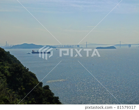 View of the Seto Inland Sea from the cape near Goshokudai View of the Seto Inland Sea from the cape near Goshokudai 81579317