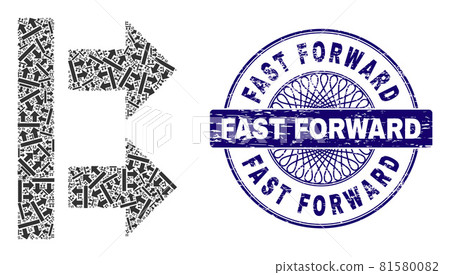 Bring Right Fractal Collage of Bring Right Items and Distress Fast Forward Round Guilloche Seal Stamp Bring Right Fractal Collage of Bring Right Items and Distress Fast Forward Round Guilloche Seal Stamp 81580082