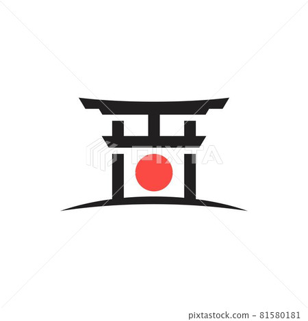 Gate Japan Vector icon design illustration Gate Japan Vector icon design illustration 81580181