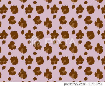 Cute leopard print illustration with pink background Cute leopard print illustration with pink background 81580251