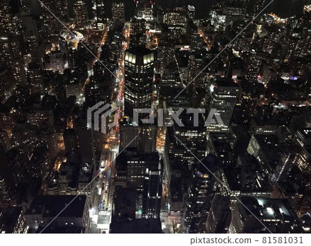 【紐約】高層俯瞰曼哈頓夜景 【紐約】高層俯瞰曼哈頓夜景 81581031