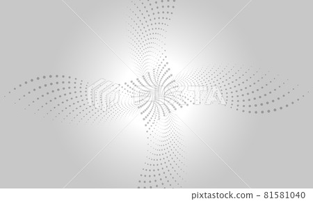 Abstract digital gray and white bacground with flowing particles. Abstract digital gray and white bacground with flowing particles. 81581040