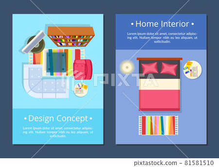 Design Concept, Home Interior Vector Illustration - Stock Illustration ...