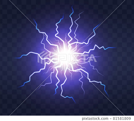 Lightning flash light thunder spark Lightning flash light thunder spark 81581809