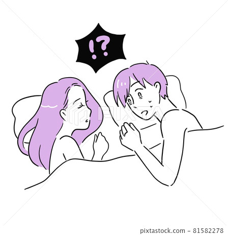 A man who is surprised to find that he has spent the night with a stranger woman 81582278