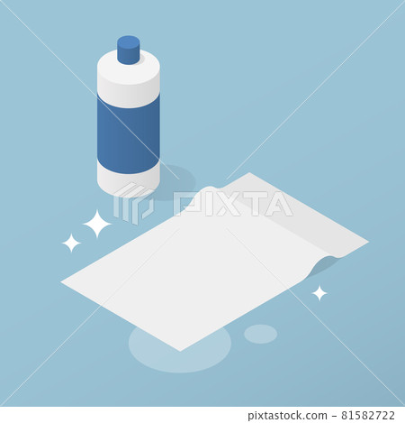 Isometric Home Cleaning Supplies Illustration Isometric Home Cleaning Supplies Illustration 81582722