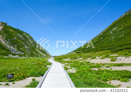 空中走廊(山路、高山影像、拍攝地點乘鞍山) 空中走廊(山路、高山影像、拍攝地點乘鞍山) 81582831
