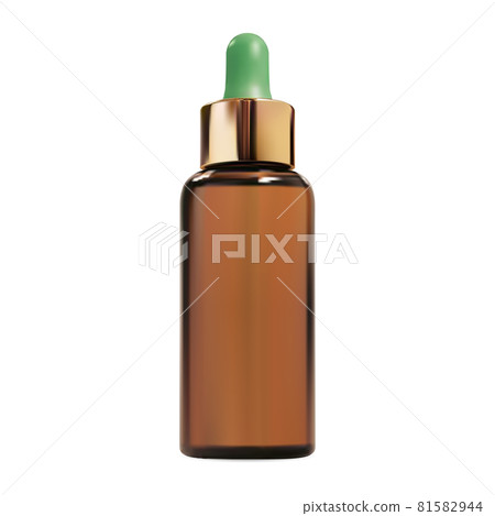 Cosmetic dropper bottle. Brown glass serum essence gold eyedropper Cosmetic dropper bottle. Brown glass serum essence gold eyedropper 81582944