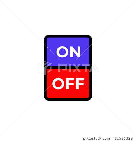 on off button icon logo design-插圖素材 [81585322] - PIXTA圖庫