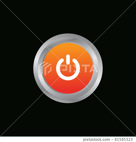 on off button icon logo design - Stock Illustration [81585323] - PIXTA