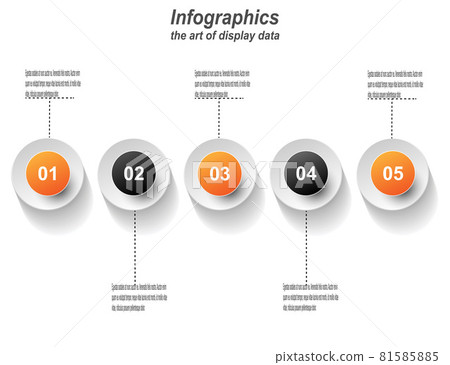 Infographic display template. Idea to display... - Stock Illustration ...