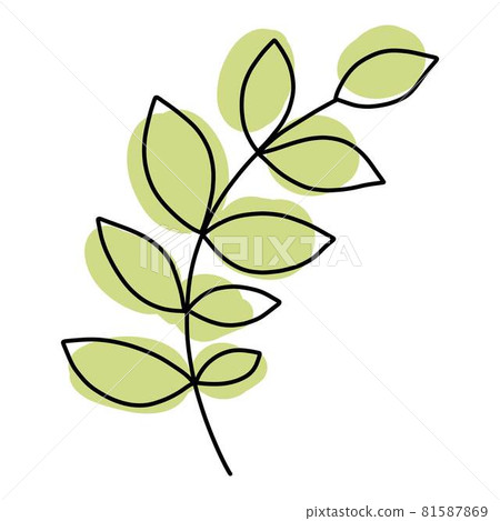 Doodle leaf icon outline hand drawn vector. Nature fall autumn Doodle leaf icon outline hand drawn vector. Nature fall autumn 81587869