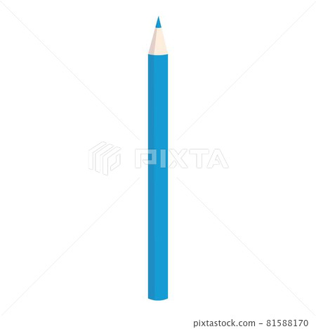 School pencil icon cartoon vector. Color pen 81588170