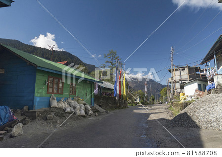Lachung Village near Yumthang Valley, Lachung, Sikkim, India 81588708