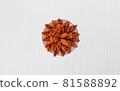 steak tartar a la turca plate a white background(turkish cig kofte) 81588892