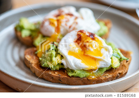 Toast and Poached Eggs Toast and Poached Eggs 81589168