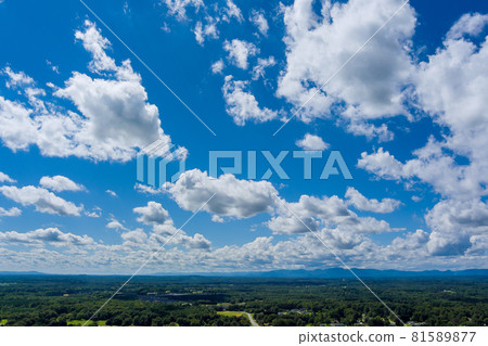 Cumulus cloudscape blue sky and white cloud sunny day. 81589877