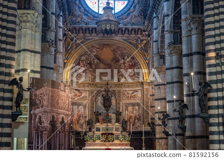 Siena, a local city in Tuscany 81592156