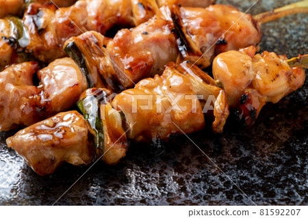 Yakitori, Negima(醬汁烤)。 Yakitori, Negima(醬汁烤)。 81592207
