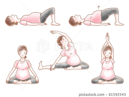 孕婦瑜伽姿勢 81593543