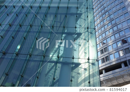 Ultra-modern, sophisticated space design exterior office building pattern Ultra-modern, sophisticated space design exterior office building pattern 81594017