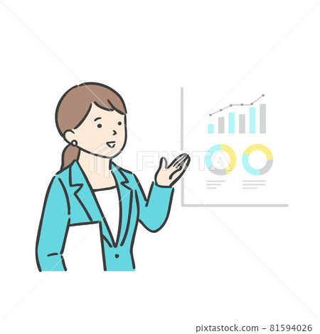 做演示的女商人 做演示的女商人 81594026