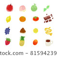 水彩水果和明信片等口味 81594239