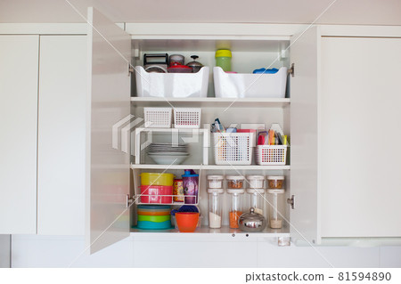 Storage in the kitchen. Storage in the kitchen. 81594890