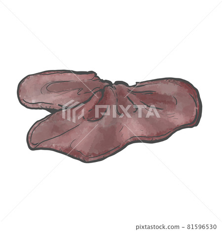 Japanese style hand-drawn illustration of wood ear 81596530