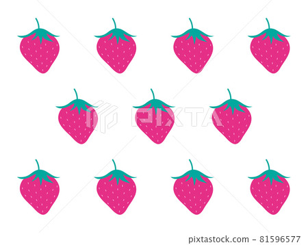 復古草莓壁紙，白色背景 81596577