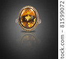 Beautiful Jewelry yellow citrine topaz fashion engagement wedding ring with halo 81599072