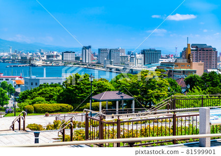 從北海道函館市元町公園眺望函館港 81599901